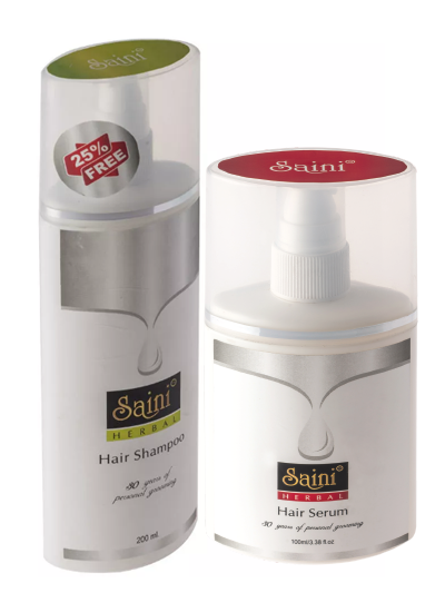 Herbal Shampoo and Herbal Serum Combo